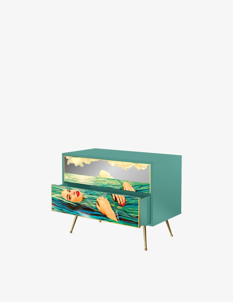 Seletti Mobile 2 Ante "Toiletpaper" Sea Girl - Multicolor