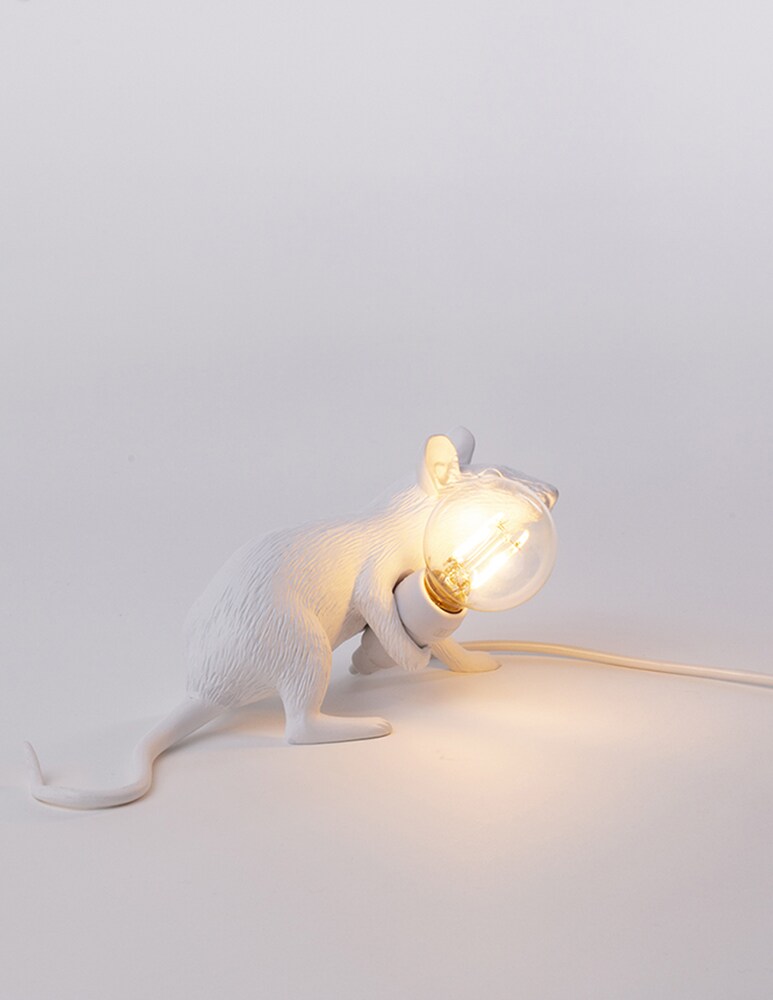 Seletti Mouse Lamp 3-Lop Lampada - Bianco