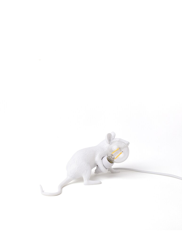 Seletti Mouse Lamp 3-Lop Lampada - bianco