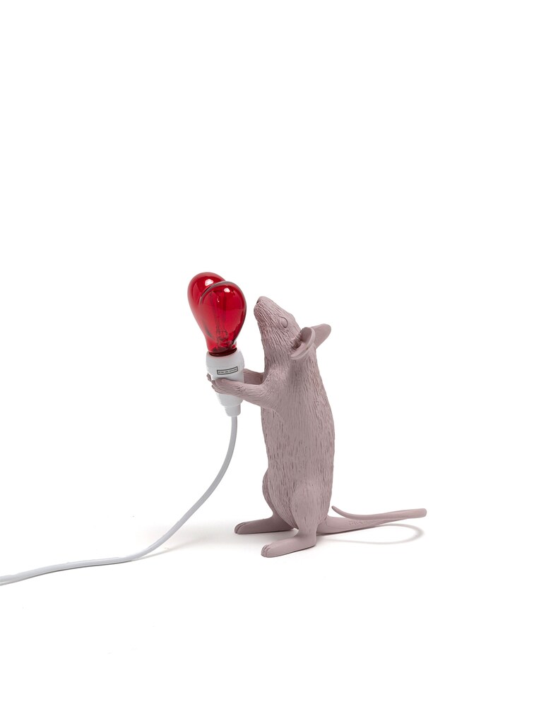 Seletti Mouse Lamp Step USB San Valentino Lampada Da Tavolo - Bianco