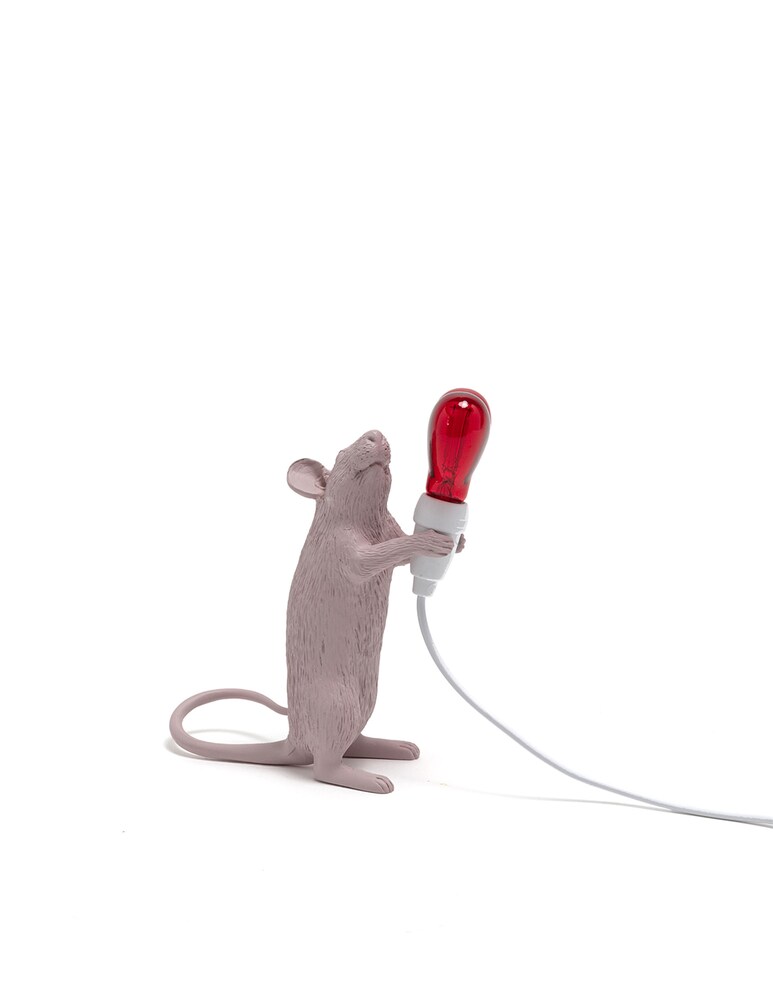 Seletti Mouse Lamp Step USB San Valentino lampada da tavolo - bianco