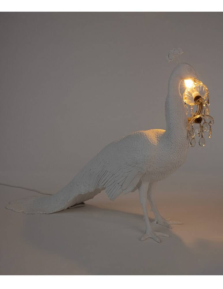 Seletti Peacock Lamp Lampada Da Pavimento - Bianco