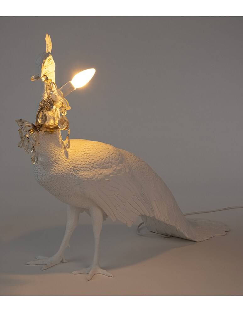 Seletti Peacock Lamp Lampada Da Pavimento - Bianco