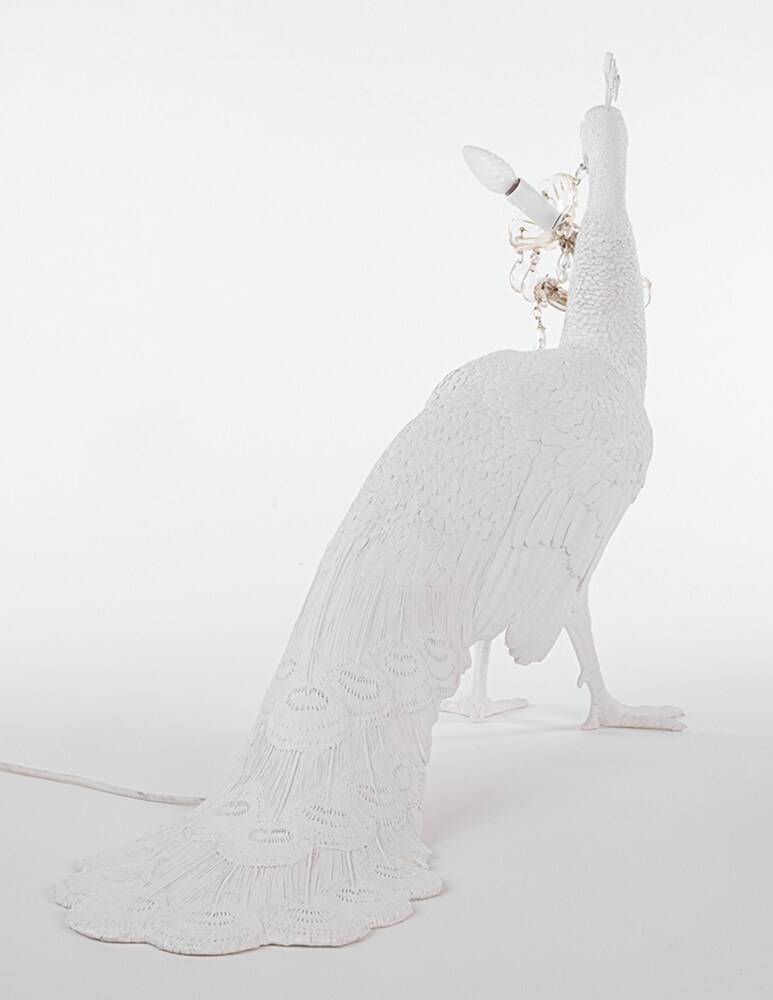 Seletti Peacock Lamp Lampada Da Pavimento - Bianco
