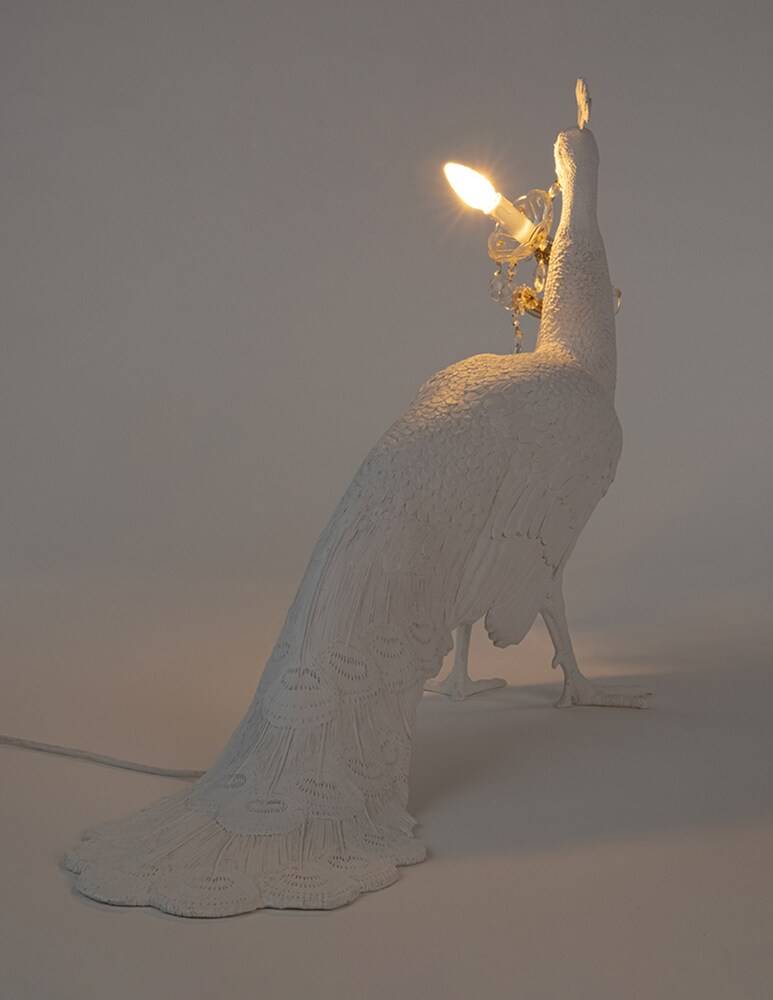 Seletti Peacock Lamp Lampada Da Pavimento - Bianco