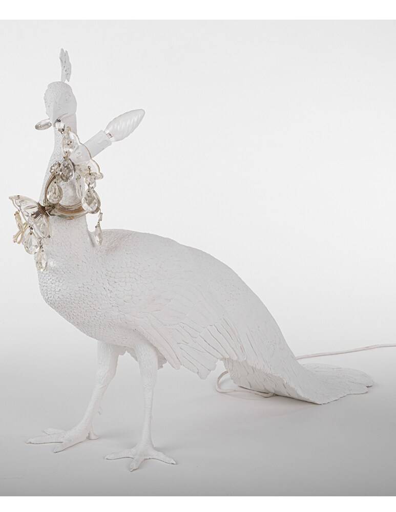 Seletti Peacock Lamp lampada da pavimento - bianco