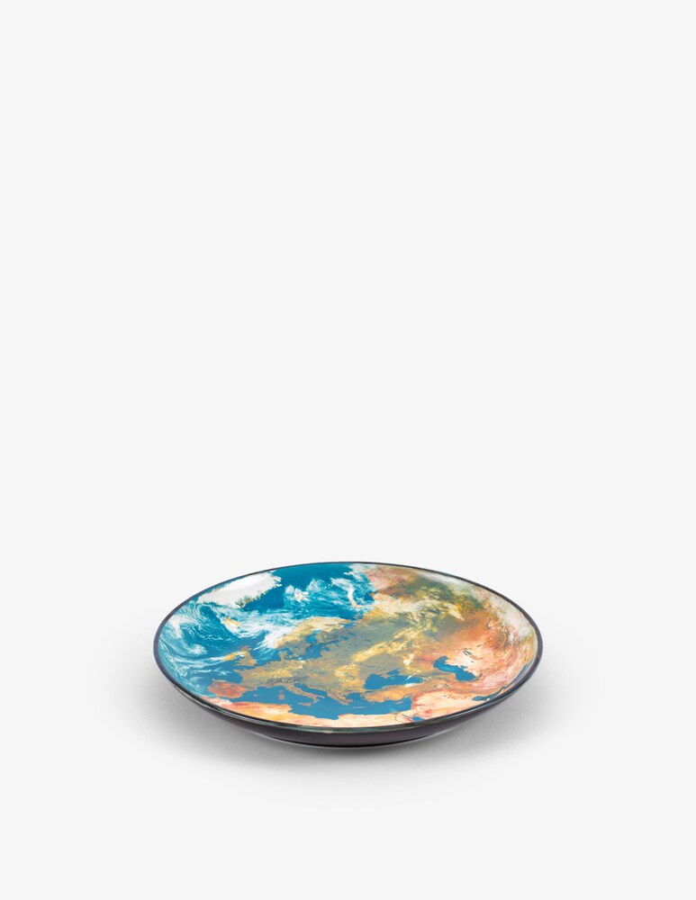 Seletti Piatto "Cosmic Diner" Earth Europe - Multicolor