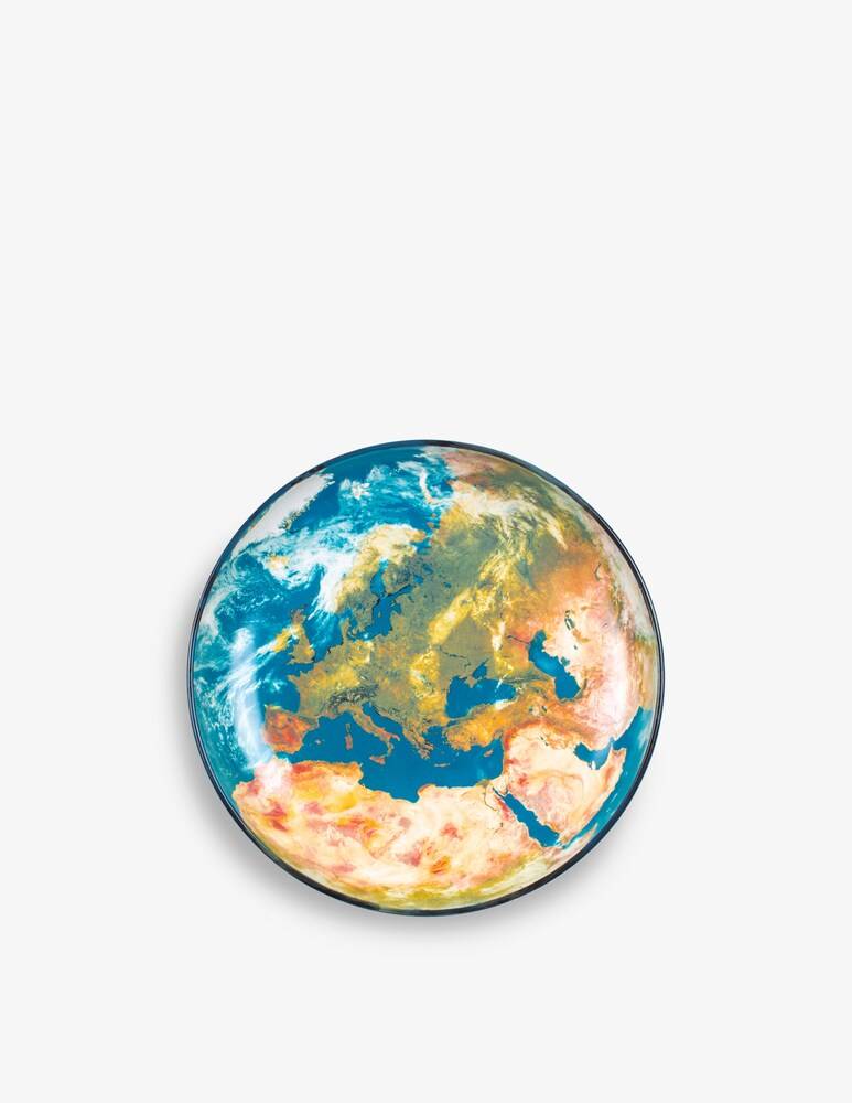 Seletti Piatto "Cosmic Diner" Earth Europe - Multicolor