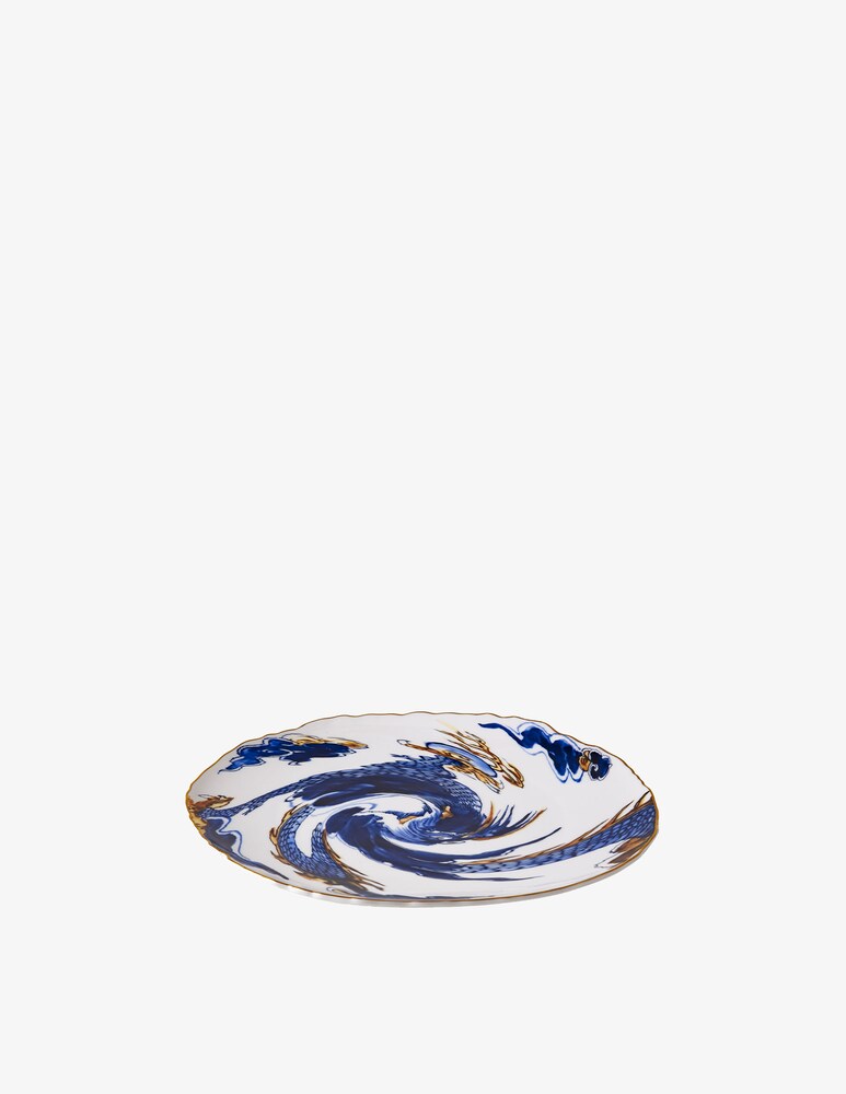 Seletti Piatto Piano "Diesel Living Classics On Acid" Imari Dragon - Multicolor