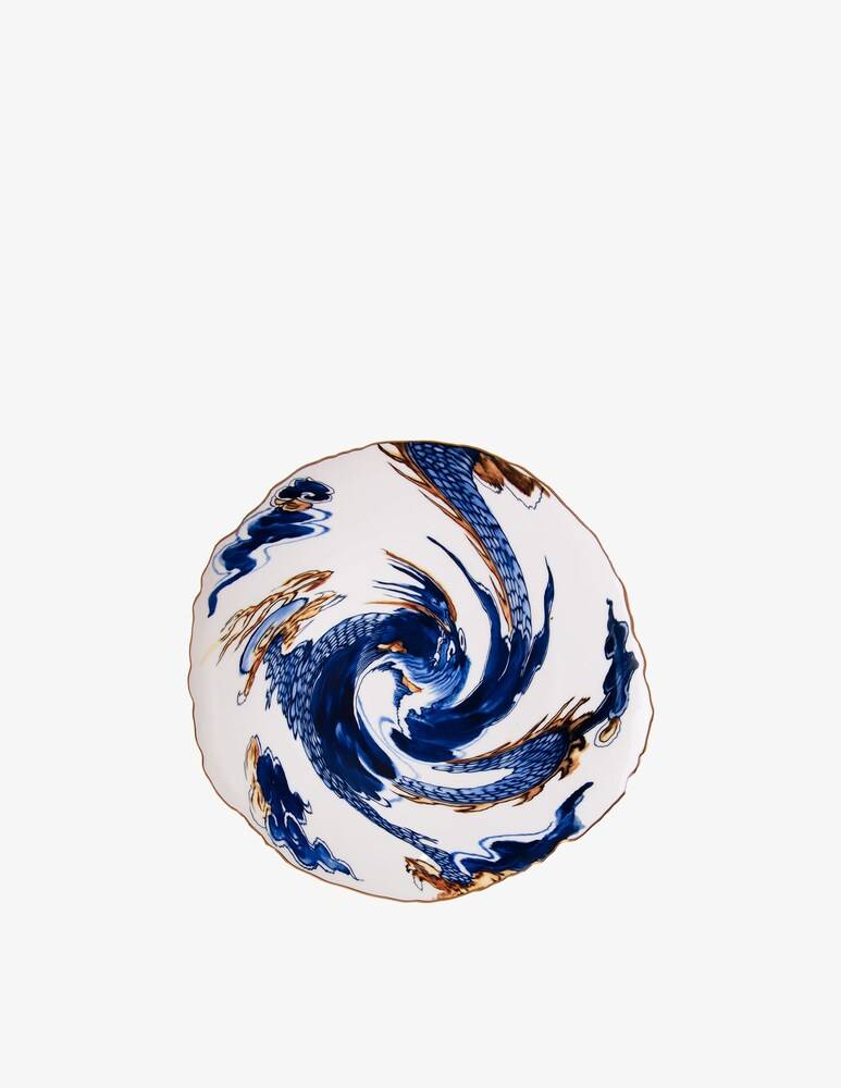Seletti Piatto Piano "Diesel Living Classics On Acid" Imari Dragon - Multicolor