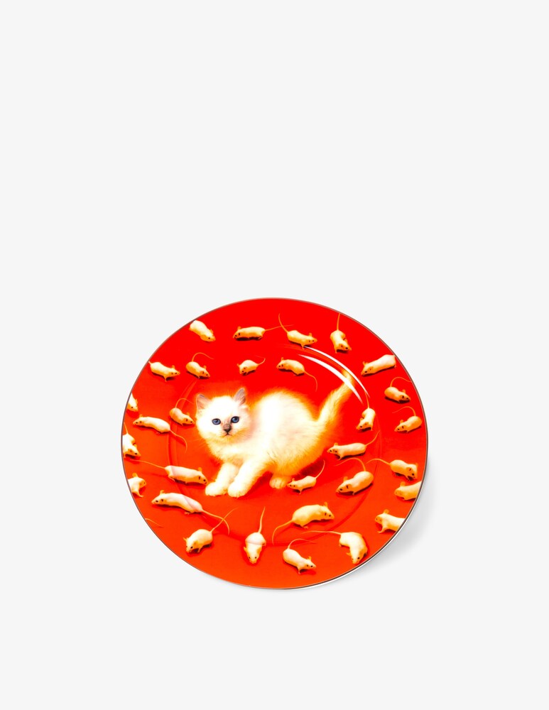 Seletti Piatto "Toiletpaper" Kitten - Arancione