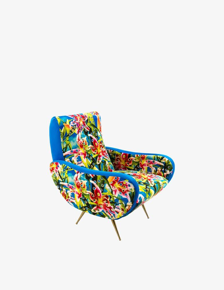 Seletti Poltrona "Toiletpaper" Flowers - Multicolor