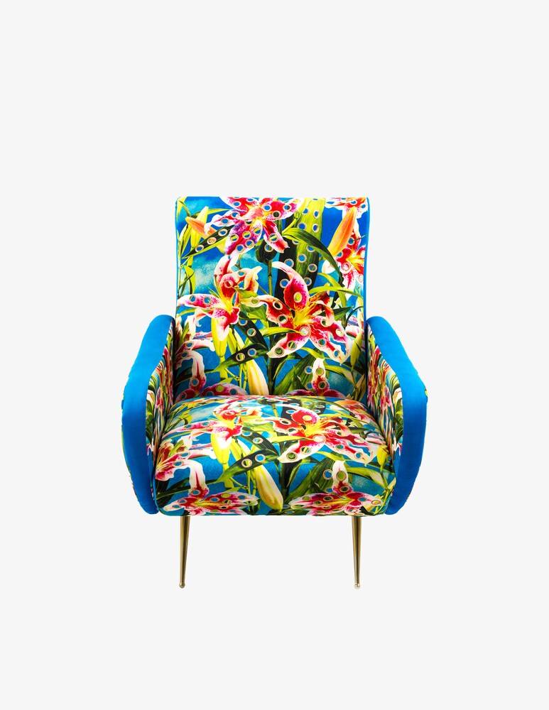 Seletti Poltrona "Toiletpaper" Flowers - Multicolor