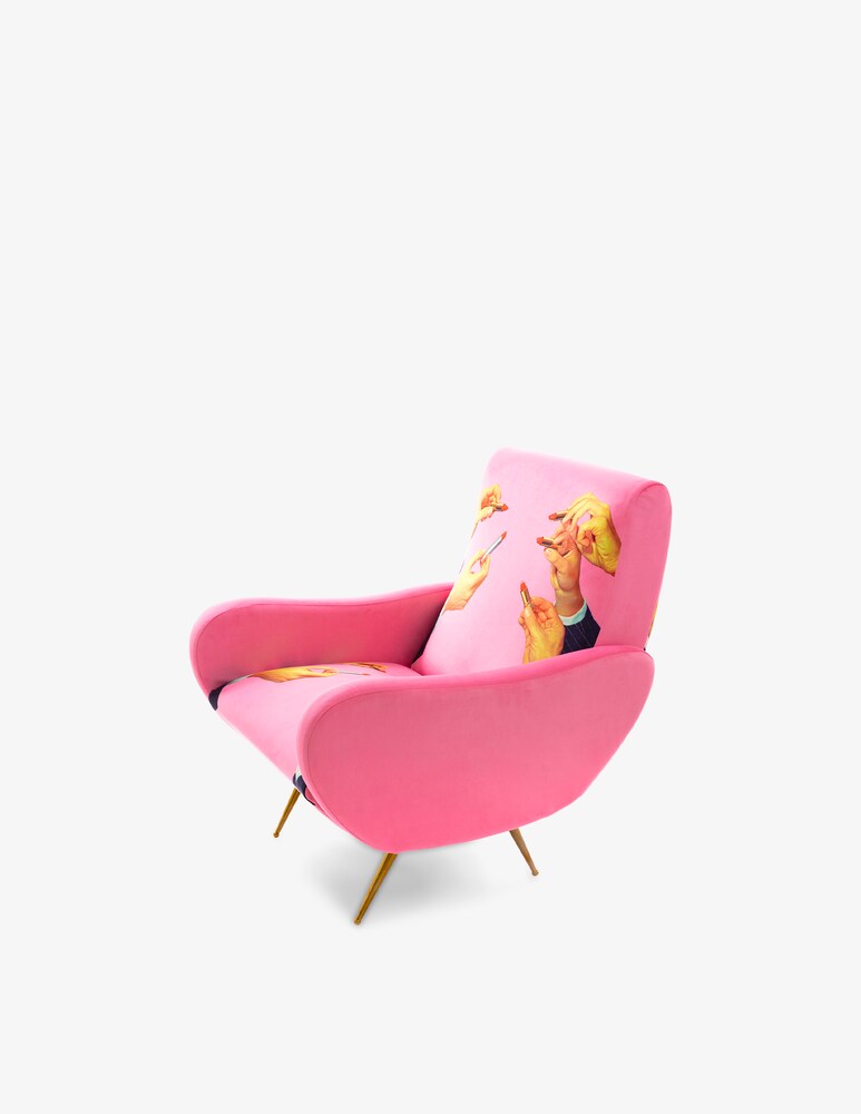 Seletti Poltrona "Toiletpaper" Lipsticks Pink - Multicolor