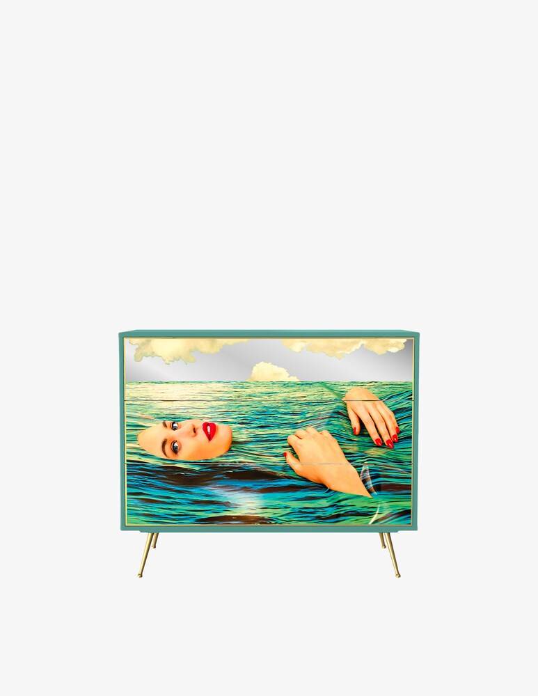 Seletti Sea Girl Cassettiera 3 Cassetti - Multicolor