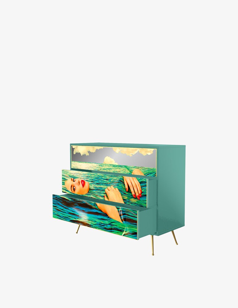 Seletti Sea Girl Cassettiera 3 cassetti - Multicolor