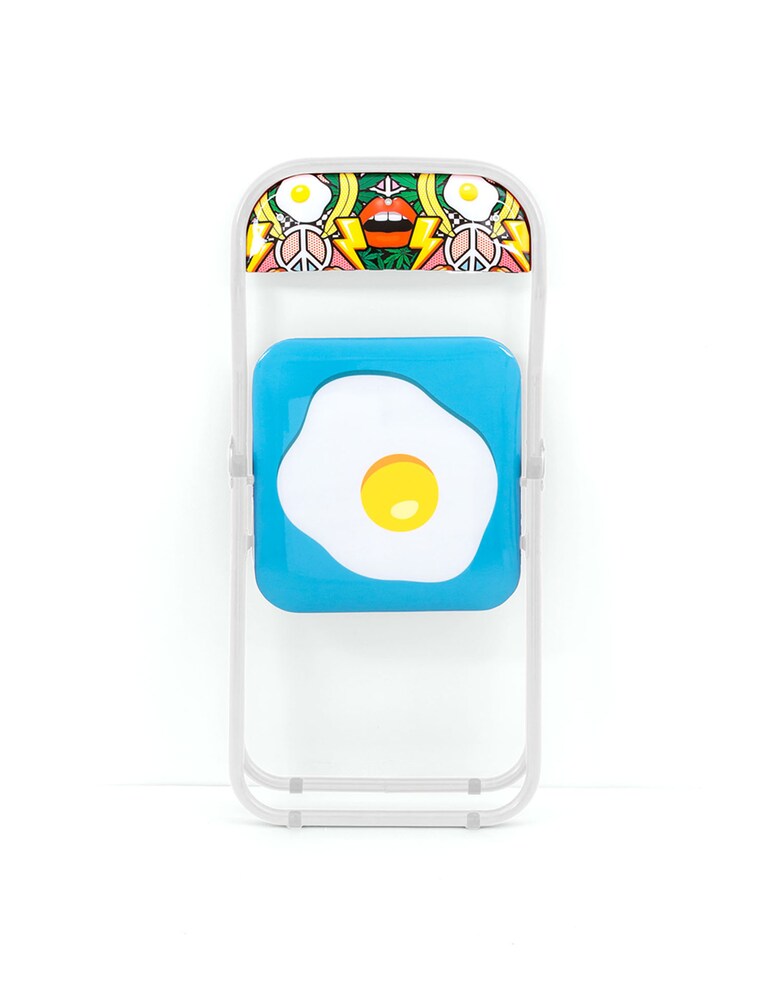 Seletti Sedia Metallo Pieghevole "Studio Job-Blow" Egg New - Multicolor