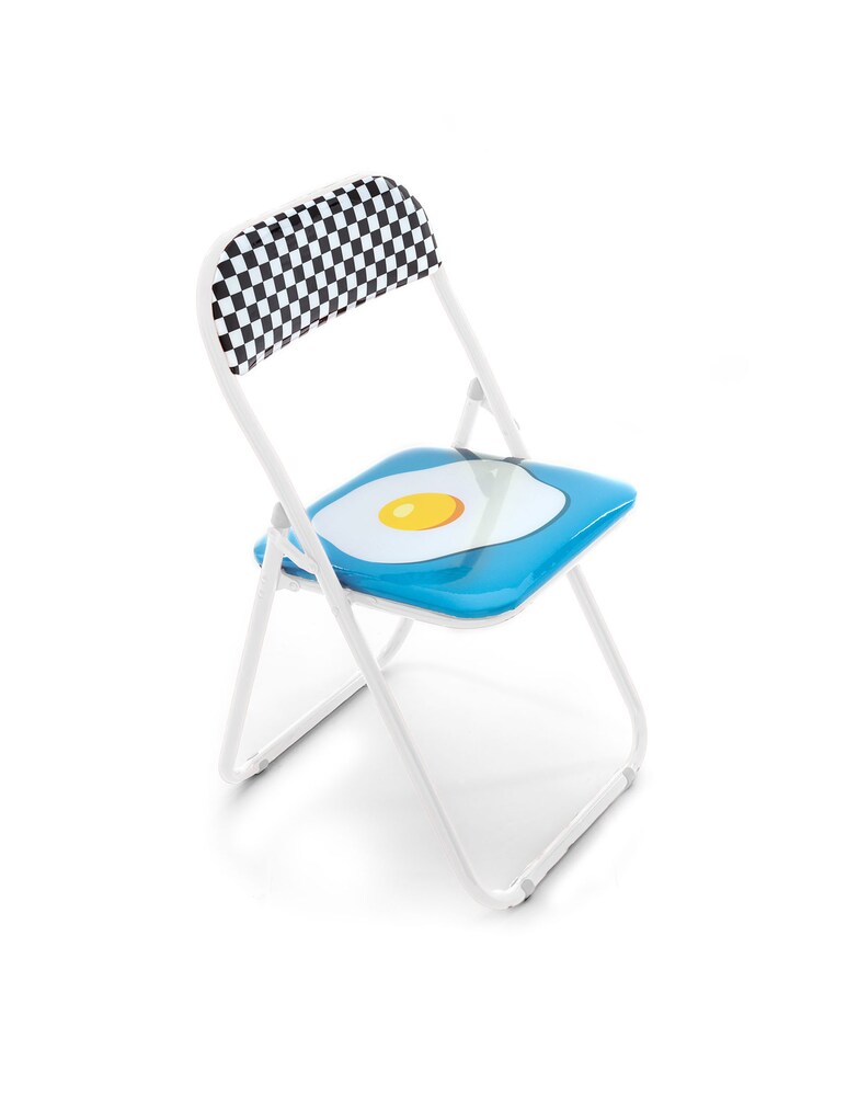 Seletti Sedia Metallo Pieghevole "Studio Job-Blow" Egg New - Multicolor
