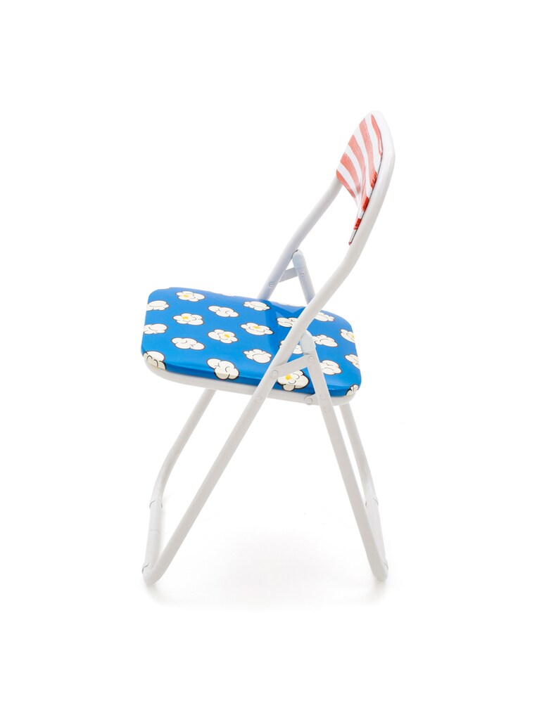 Seletti Sedia Metallo Pieghevole "Studio Job-Blow" Popcorn New - Multicolor