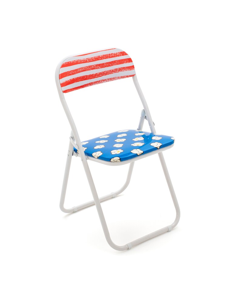 Seletti Sedia Metallo Pieghevole "Studio Job-Blow" Popcorn New - Multicolor