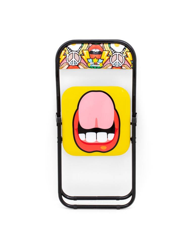 Seletti Sedia Metallo Pieghevole "Studio Job-Blow" Tongue New - Multicolor