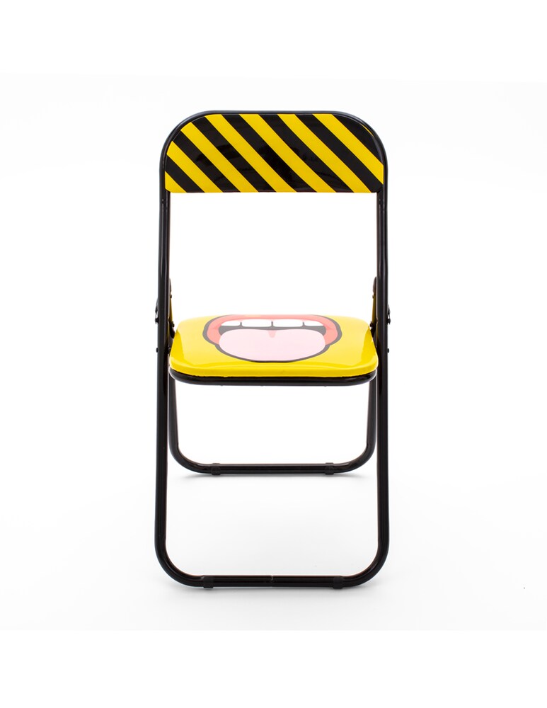 Seletti Sedia Metallo Pieghevole "Studio Job-Blow" Tongue New - Multicolor