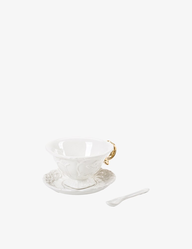 Seletti Set Da Te' "I-Wares" Manici Oro - Multicolor