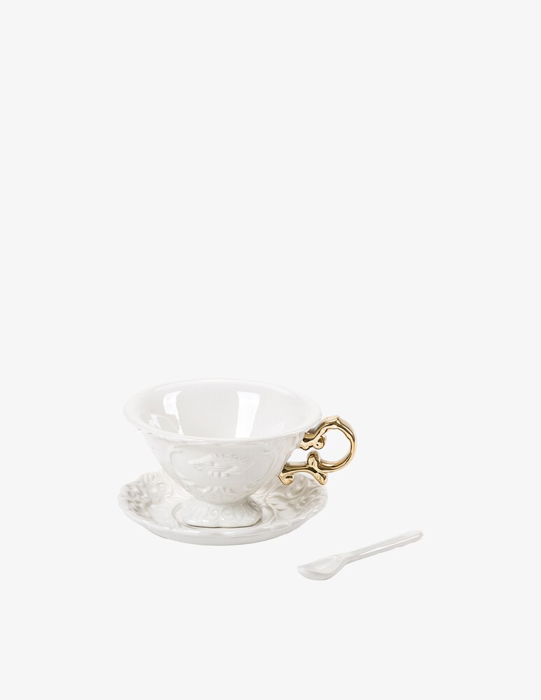 Seletti Set Da Te' "I-Wares" Manici Oro - Multicolor