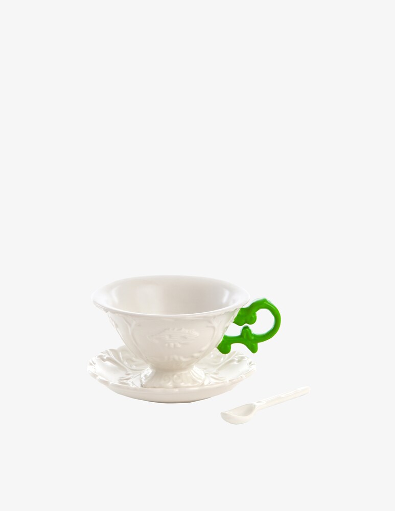 Seletti Set Da Te' "I-Wares" Manici Verde - Multicolor