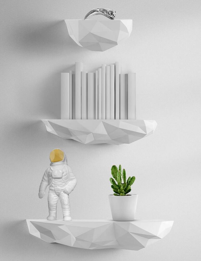 Seletti "Space Rock Diesel Living” Mensola - Bianco