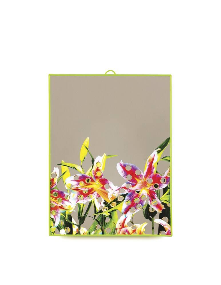 Seletti Specchio "Toiletpaper" Flower With Holes - Multicolor