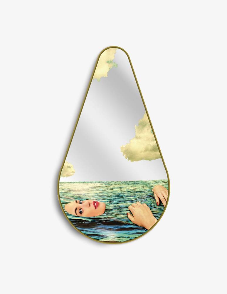 Seletti Specchio "Toiletpaper" Sea Girl - Oro