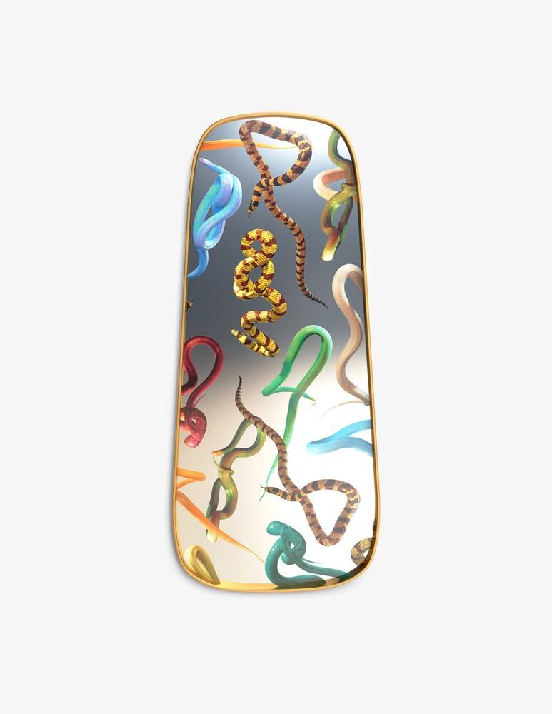 Seletti Specchio "Toiletpaper" Snakes - Multicolor