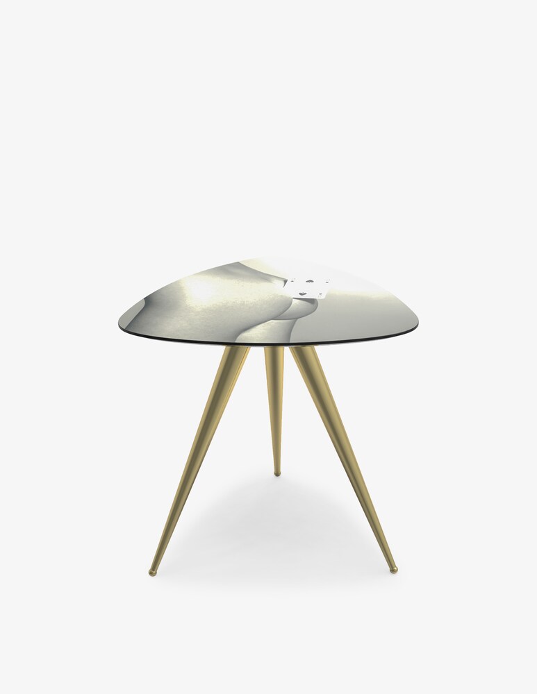 Seletti Tavolino "Toiletpaper" Two Of Spades - Grigio