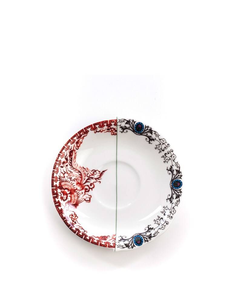 Seletti Tazza Da Tè Con Piattino In Porcellana "Hybrid-Zora" - Multicolor
