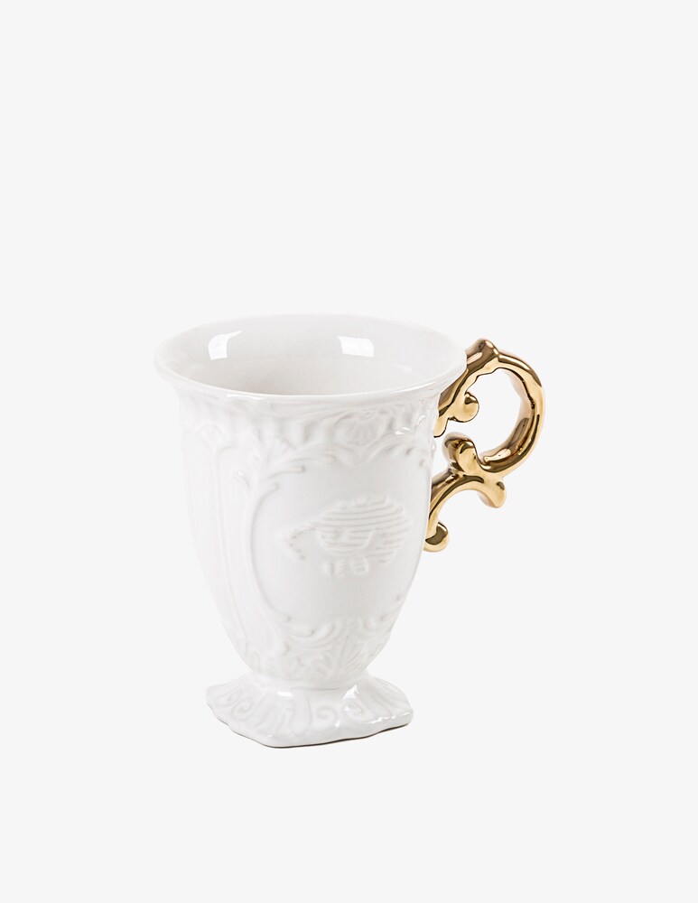Seletti Tazza "I-Wares" Manico Oro - Multicolor