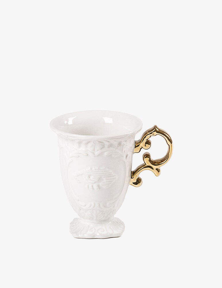 Seletti Tazza "I-Wares" Manico Oro - Multicolor