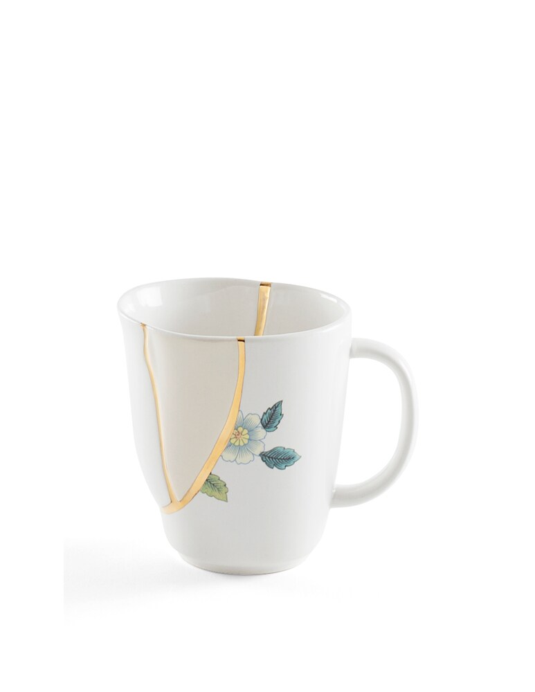 Seletti Tazza Mug In Porcellana "Kintsugi-N'1" - Multicolor