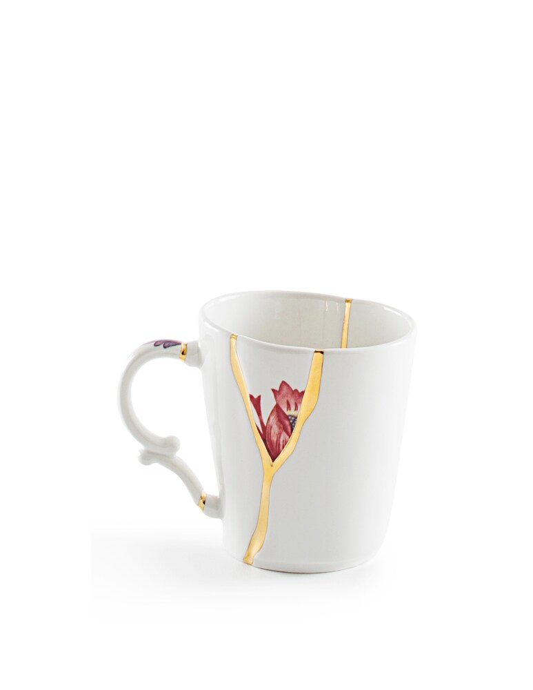 Seletti Tazza Mug In Porcellana "Kintsugi-N'3" - Multicolor