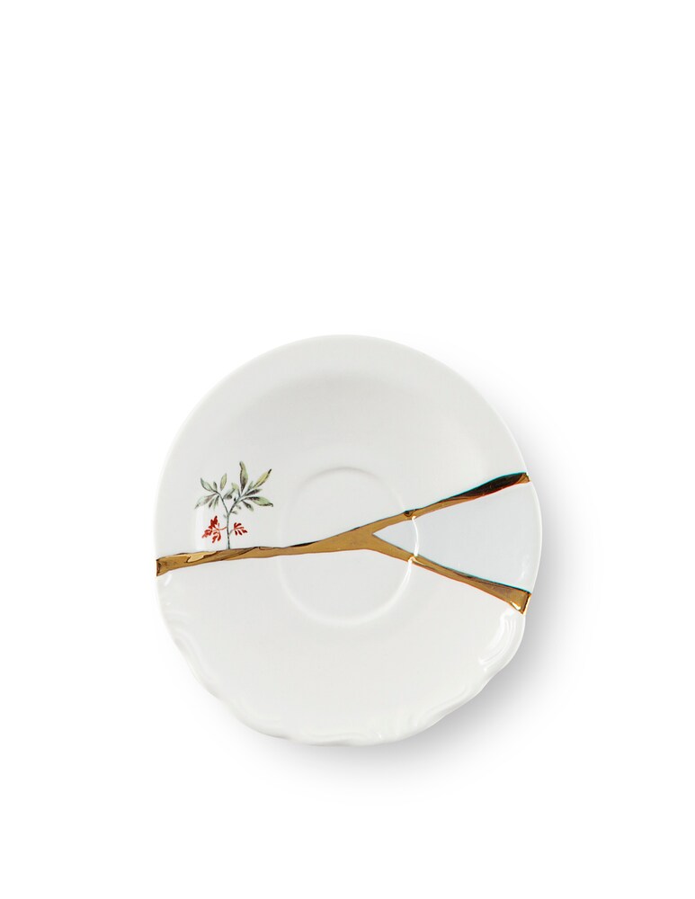 Seletti Tazzina Da Caffè Con Piattino In Porcellana "Kintsugi-N'3" - Multicolor
