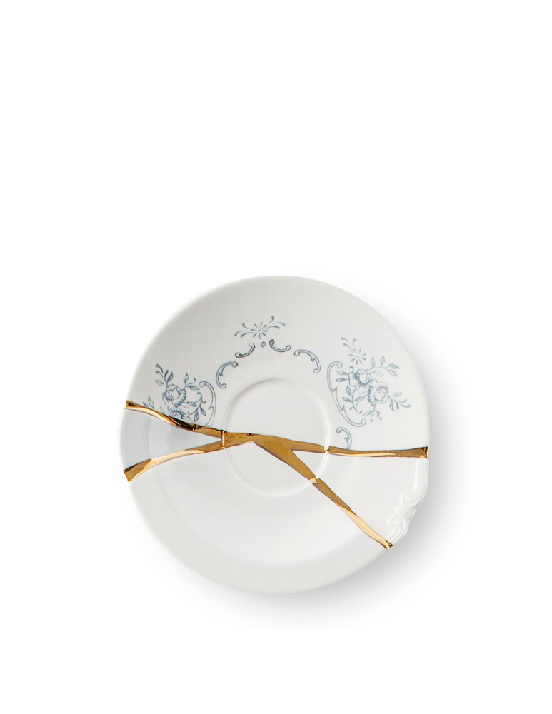 Seletti Tazzina Da Caffè Con Piattino In Porcellana "Kintsugi-N'1" - Multicolor