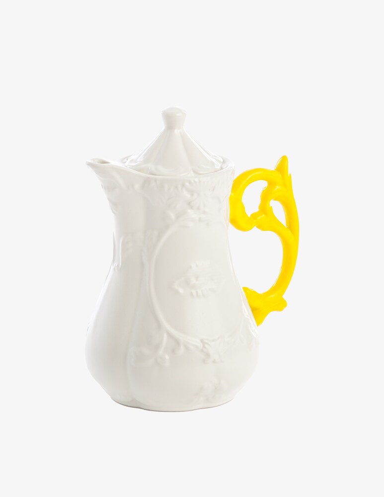 Seletti Teiera "I-Wares" Manico Giallo - Multicolor