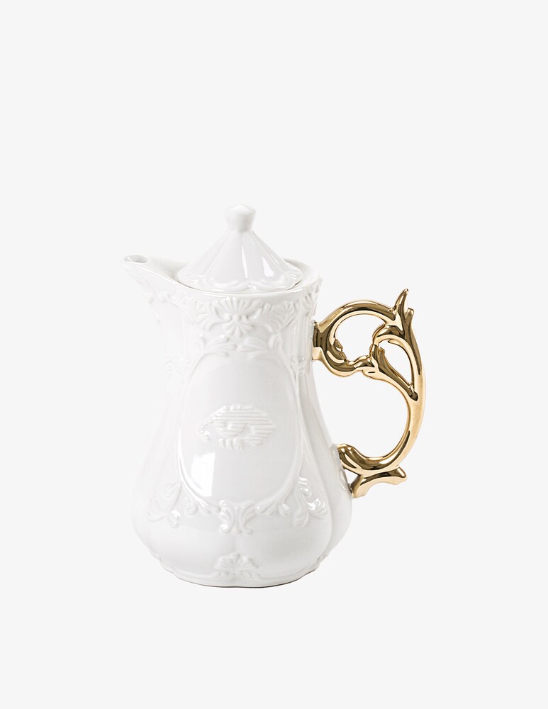 Seletti Teiera "I-Wares" Manico Oro - Multicolor