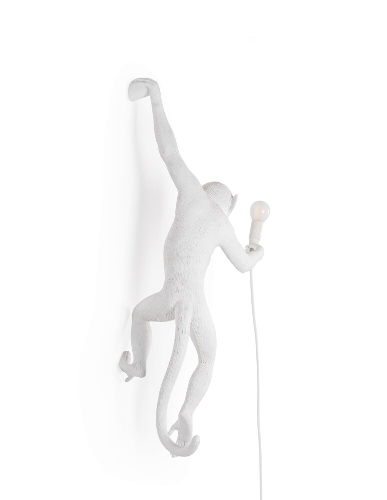Seletti The Monkey Lamp Appendibile Sinistra - Bianco