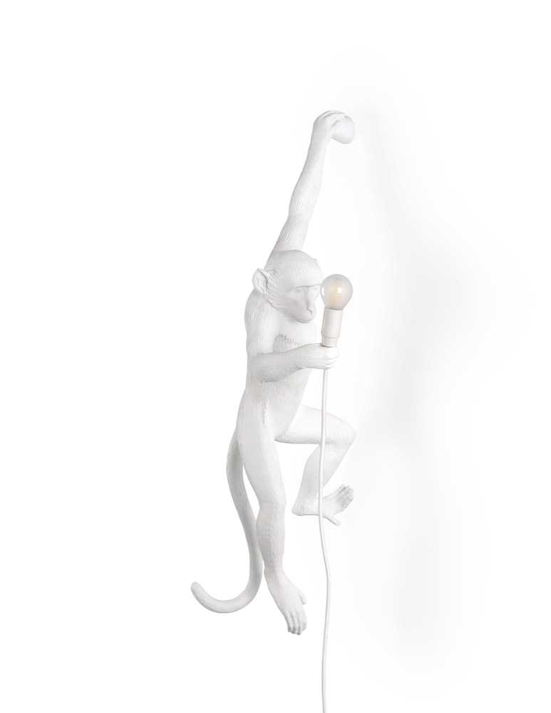 Seletti The Monkey Lamp appendibile sinistra - bianco
