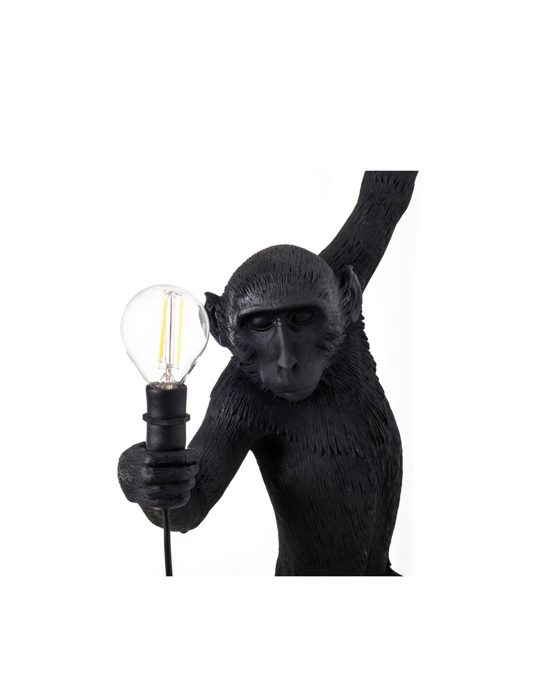 Seletti The Monkey Lamp Appendibile Sinistra Versione Da Esterni - Nero