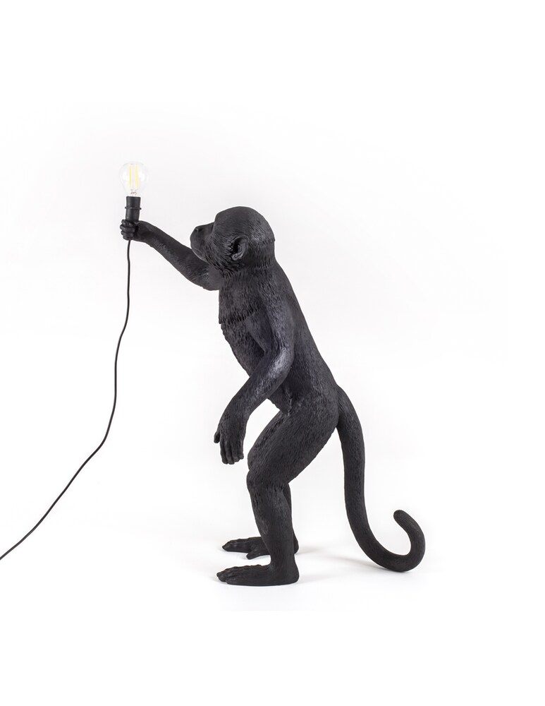 Seletti The Monkey Lamp Da Appoggio Versione Da Esterni - Nero