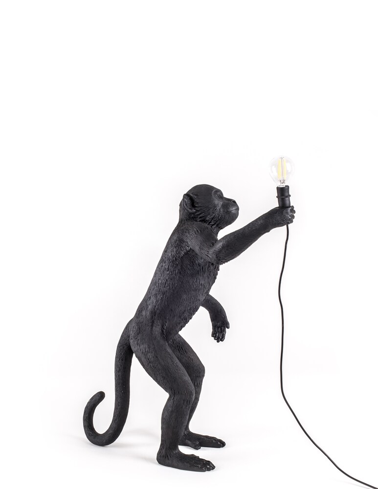 Seletti The Monkey Lamp Da Appoggio Versione Da Esterni - Nero