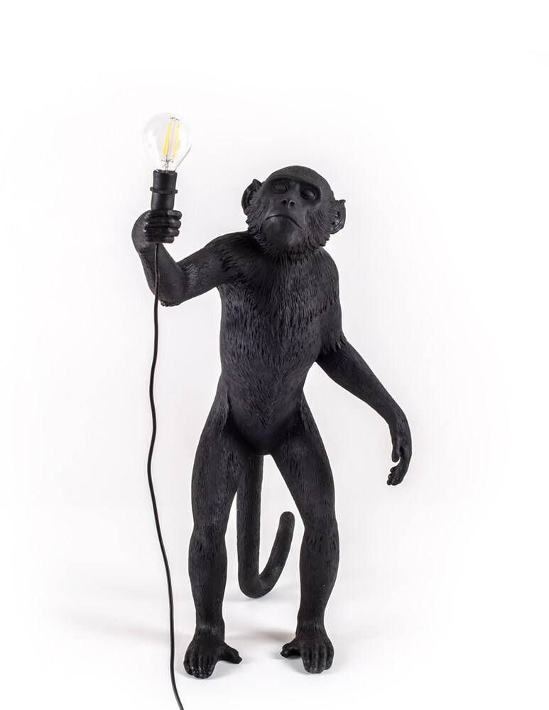 Seletti The Monkey Lamp Da Appoggio Versione Da Esterni - Nero