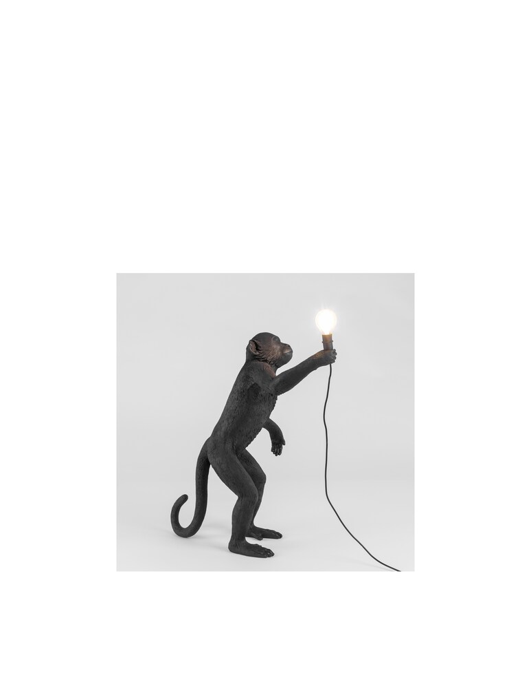Seletti The Monkey Lamp Da Appoggio Versione Da Esterni - Nero